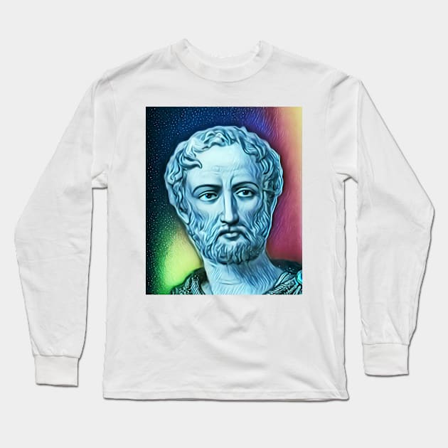 Cayo Plinio Segundo Portrait | Cayo Plinio Segundo Artwork 6 Long Sleeve T-Shirt by JustLit